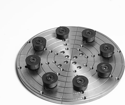 CK-2.75Z-FJ8 8" Flat Jaws with 8pcs Taper Plug Screws for BMWOOD CK-2.75" Series Woodlathe Chuck, Woodturning Tools.