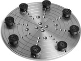 CK-5.5"-FJ10 10" Flat Jaws with 8pcs Taper Plug Screws for 5.5" Series Woodlathe Chuck, Woodturning Tools.