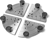 CK-4.5" FJ8 8" Flat Jaws with 8pcs Taper Plug Screws for 4.5" Series Woodlathe Chuck, Woodturning Tools.