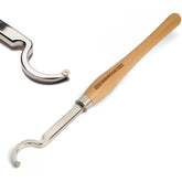 Carbide Tipped Large Curved Hollowing Tool for Wood Lathes - Heavy-Duty Woodturning Tool for Deep Hollowing & Bowl Making