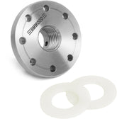 3 Faceplate with Thread 1x8TPI,with Two Nylon Washers for Woodturning Lathe,8 Mounting Holes.