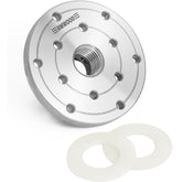 4" Faceplate with Thread 1"x8TPI, with Two Nylon Washers for Woodturning Lathe,12 Mounting Holes.