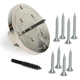 Woodworking 4" Lathe Faceplate with Screw Chuck, Two Nylon washers for 1" x 8TPI Spindle Woodturning Lathe.