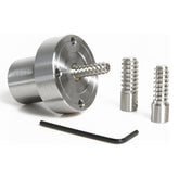 2" Steel Wood Lathe Faceplate with Screwchuck and Two Nylon washers, Fit for 1" x 8TPI Spindle Woodturing Lathe.