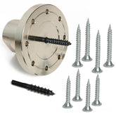 Woodworking 3" Lathe Faceplate with Screw Chuck, Two nylon washers for 1" x 8TPI Spindle Woodturning Lathe.