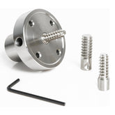 3" Steel Wood Lathe Faceplate,Faceplate for Wood Lathe,Lathe Face Plate Fit for 1" x 8TPI Spindle with Woodworm Screw chuck, Two Nylon washers.