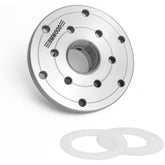 4" Faceplate with Thread 1-1/4"x8TPI, with Two Nylon Washers for Woodturning Lathe.