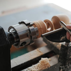 CK-G2.75 2.75" 4 Jaw Key Self-Centering Chuck, Thread 1"X8TPI, with Dovetail Jaws, Wood Screw, Two Nylon Washers, T Handle Allen Key for Woodturning Lathe. CK-G2.75 2.75" 4 Jaw Key Self-Centering Chuck, Thread 1"X8TPI, with Dovetail Jaws, Wood Screw, Two Nylon Washers, T Handle Allen Key for Woodturning Lathe.