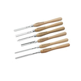 6-Piece M2 Cryogenically Treated Steel Chisel Set - High-Speed Steel, Enhanced Durability for Precision Woodworking Tools