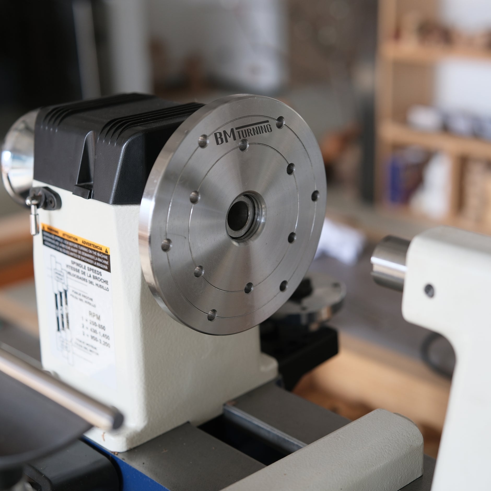 Marddpair 3 Inch Lathe Faceplate Steel Wood Lathe Face Plate For 1Inch X 8 Tpi Spindle Without Screwchuck - View #5