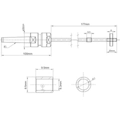 Stiftdorn mit MT1-Adapter für Drechselbankstifte zum Drechseln. 
