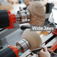 CK100/S2 3.75" 4-Jaw Key Chuck with Dovetail Jaws, Step Jaws, Wide Jaws, Pin jaws, Aquare Key, Hex Key, Wood Screw, Two Nylon Rings in Black Box Thread 1"X8TPI for Woodturning Lathe.