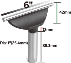 6" Tool Rest with 1" Diameter 4" Length Post, Woodlathe Heavy Duty Round Bar Straight Tool Rest.
