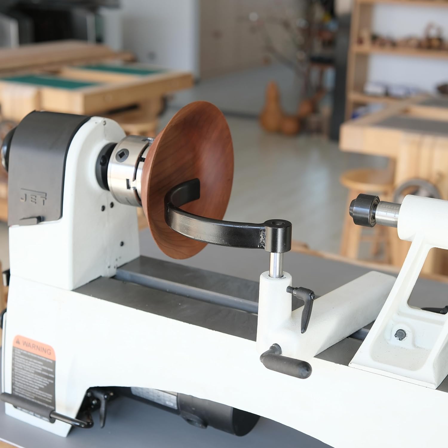 Square Cutter Rest Large Bowl Rest for Wood Lathe Tool Rest with 8.5” Diameter Curve M10x ...