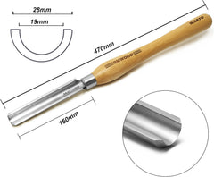 Cryo M2 1-1/4" Spindel-Schruppeisen mit Griff 12-1/2" für Drechselmeißel 
