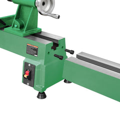 Extension Bed for Woodturning Lathe, Compatible with Harbor Freight Central Machinery 65345 10"X18" Wood Lathe in Green Color.