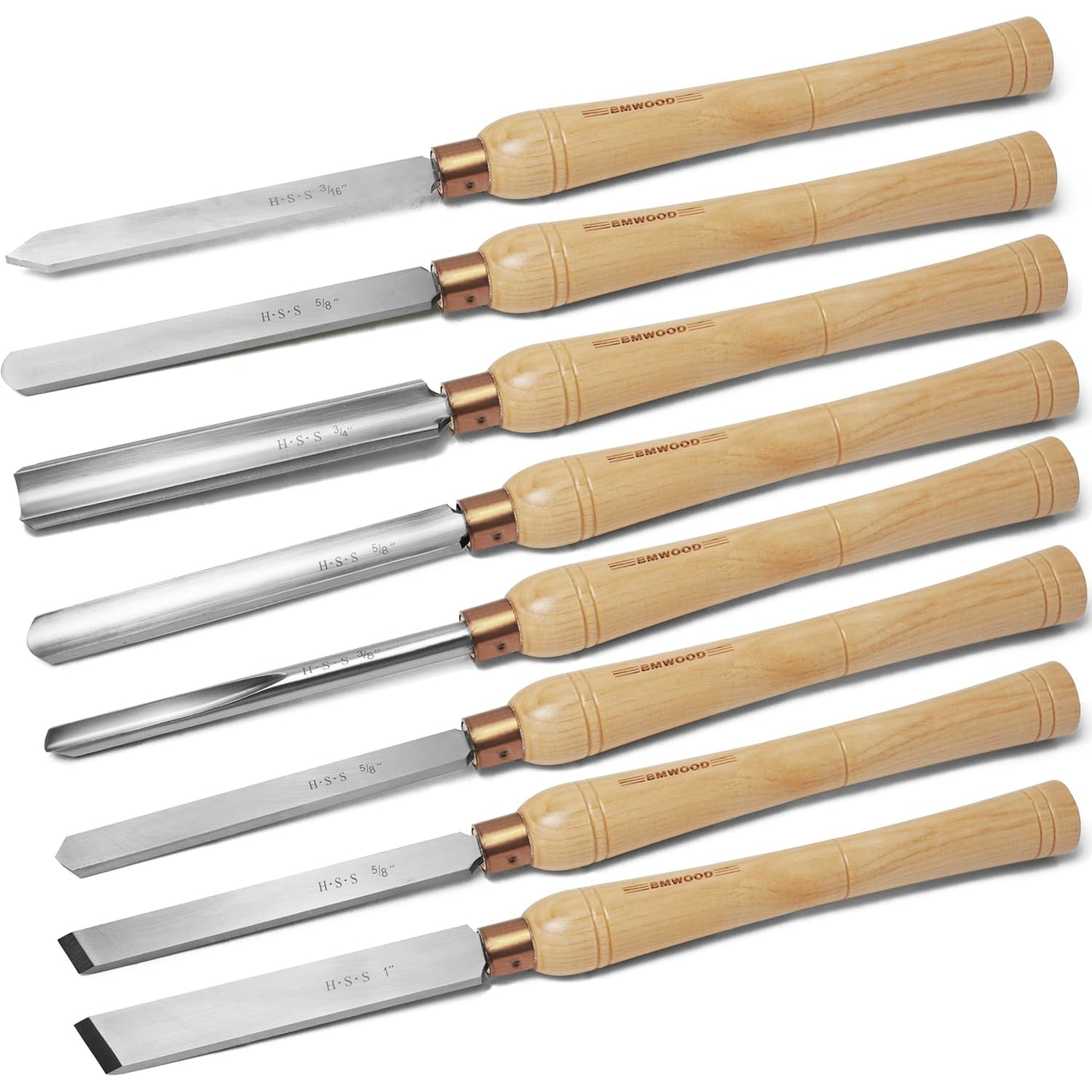 FORESTWEST 1" (25mm) Oval Skew Chisel – M2 HSS Woodturning Lathe Tool With Beech Handle