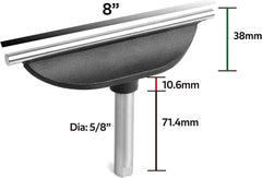 8" Tool Rest with 5/8" Diameter 82mm Length Post, Woodlathe Heavy Duty Round Bar Straight.