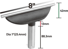 8" Tool Rest with 1" Diameter 4" Length Post, Woodlathe Heavy Duty Round Bar Straight Tool Rest.