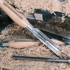 Cryo M2 1-1/4" Spindle Roughing Gouge for Woodturning - 12-1/2” Beech Handle, High-Speed Steel Wood Lathe Chisel Tool